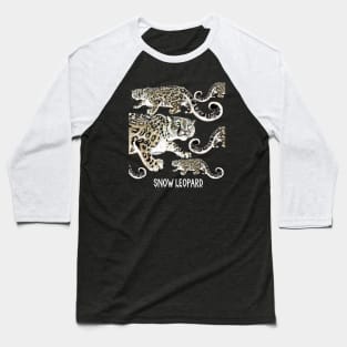 Snow leopard #1 Baseball T-Shirt